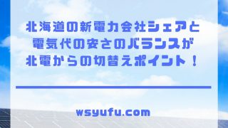 新電力会社 シェアランキング 北海道