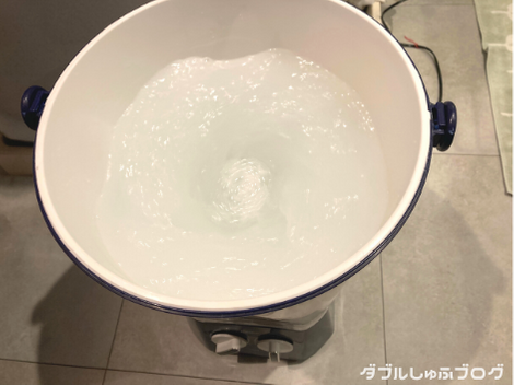 バケツウォッシャー　ウォッシュボーイ　洗濯のやり方　泥汚れ　野球ユニフォーム　50℃のお湯で溶かす