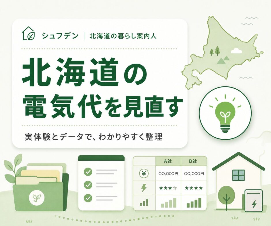 北海道の電気代を見直す