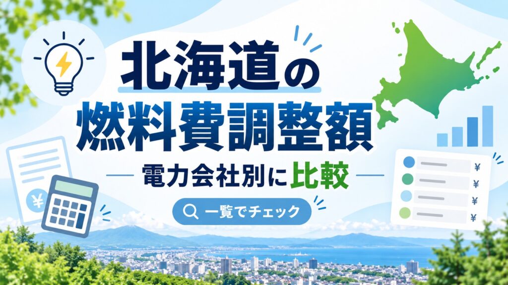 北海道 新電力会社 燃料費調整額一覧